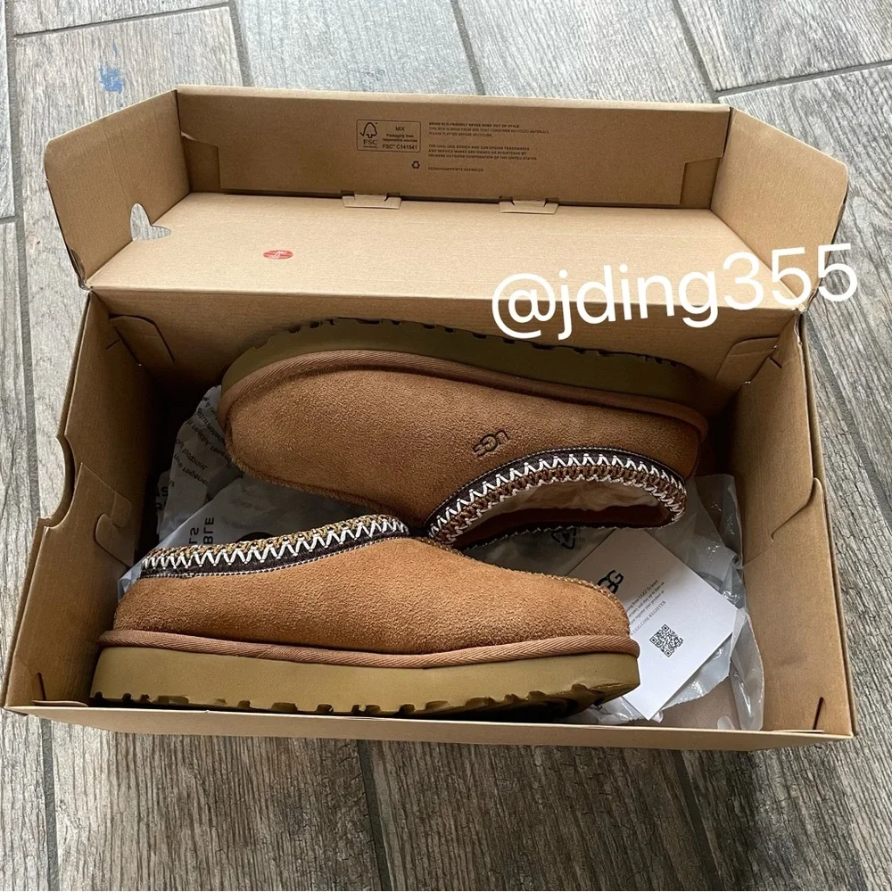 W7 Brand New UGG Women’s Tasman Slippers “Chestnut”5955-CHE - Picture 6 of 8